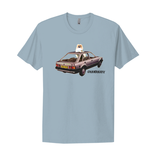 Pomeranian Car Stonewash Denim Tee
